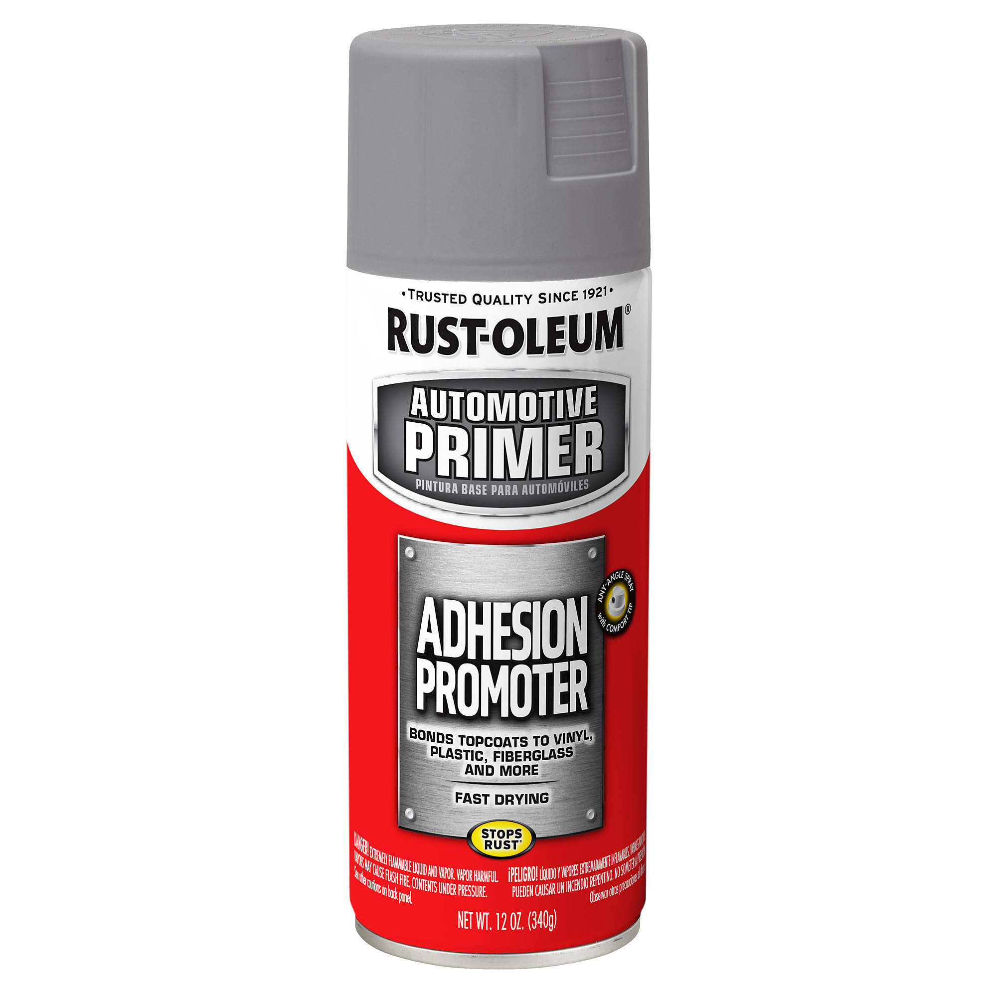 Rust-oleum, Automotive Adhesion Promoter Primer, Clear, 6PK, Container Size 12 oz, Color Clear, Application Method Spray, Model# 251572DS